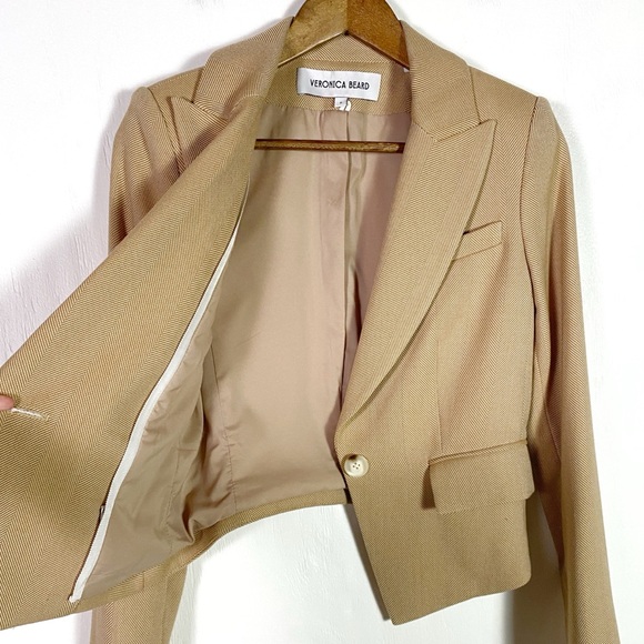 Veronica Beard Hosanna Herringbone Cutaway Dickey Jacket - Picture 6 of 10